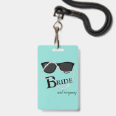 BRIDE CO VIP Diamond Tiara Party Badge (Voorkant met koord)