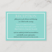 Bride & Co Wedding Suite Elegant Reception Informatiekaartje (Voorkant)