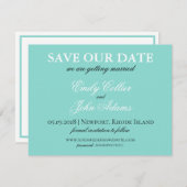BRIDE Country Wedding Suite White Traditional Save The Date (Voorkant / Achterkant)