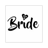 Bride Datum Hart Persoonlijk Rubberstempel (Afrduk)