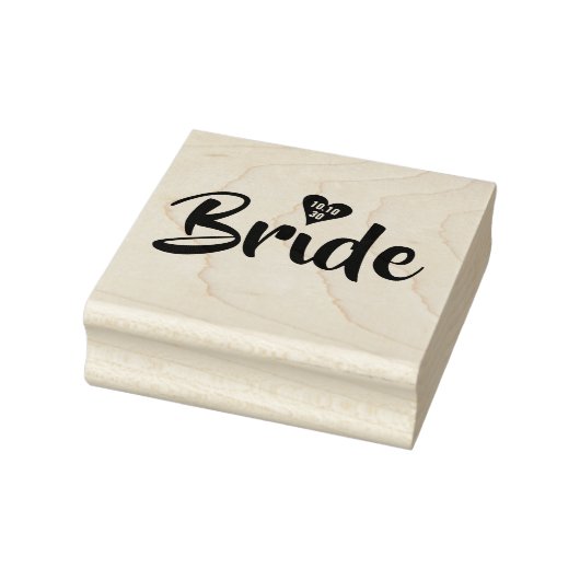 Bride Datum Hart Persoonlijk Rubberstempel (Stempel)