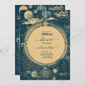 Bride de la carte Celestial Blue and Golg Tarot (Devant / Derrière)