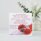 Bride de la Faire-part de mariage Red Roses (Debout devant)