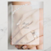 Bride diamant ring bewerkbaar trouwmenu menu (Achterkant)