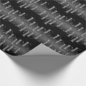 Bride Diamond Jewelry op Black Shine Cadeaupapier (Hoek)