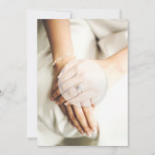 Bride Diamond Ring Wedding Invitation Kaart (Achterkant)