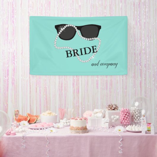 Bride Diamonds & Glam Shower Tiara Party Spandoek (Feest)