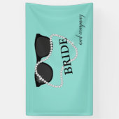 Bride Diamonds & Glam Shower Tiara Party Spandoek (Verticaal)