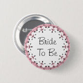 Bride die Button is van een Vrijgezellenfeest-brui (Voorkant /achterkant)