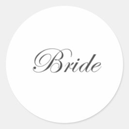 Bride Edwardian AH2010 Ronde Sticker