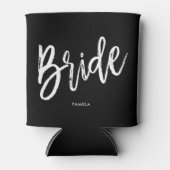 Bride | Eenvoudige Script Style Custom Wedding Blikjeskoeler (Voorkant)