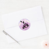 Bride 'em Cowboy Bachelorette v2 Team Bruid ID928 Ronde Sticker (Envelop)