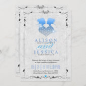 Bride en Bride - Two Brides Wedding - Lesbian Kaart (Voorkant / Achterkant)