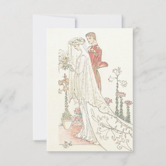  bride en bruidebruine bruiloft bedankkaart (Achterkant)