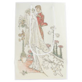 bride en bruidebruine bruiloft medium cadeauzakje (Achterkant)