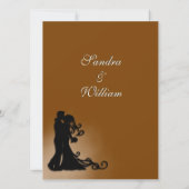 Bride en bruinchocolade kaart (Achterkant)