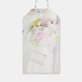 Bride en Flower Bouquet Editable Wedding Cadeaulabel (Achterkant)