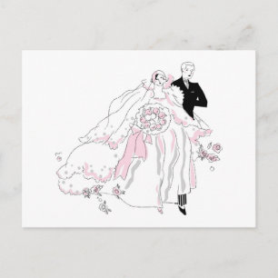 Bride en Groom 1920 Briefkaart