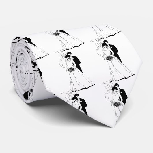 Bride en Groom 2 Stropdas (Opgerold)