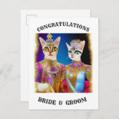 BRIDE EN GROOM AANKONDIGINGSKAART (Voorkant / Achterkant)