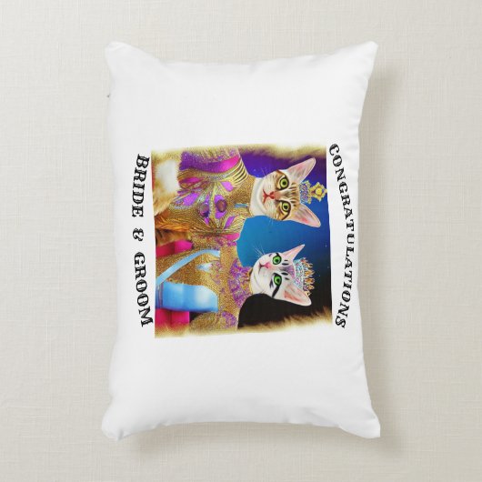 BRIDE EN GROOM ACCENT KUSSEN (Voorkant(Verticaal))