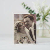 Bride en Groom Briefkaart (Staand voorkant)