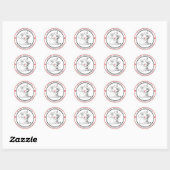 Bride en Groom Classic Round Sticker (Vel)