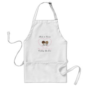 Bride en Groom-Cooking Up Love 1 Standaard Schort