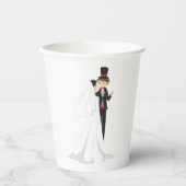 Bride en Groom Dancing Papieren Bekers (Voorkant)
