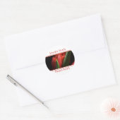 Bride- en Groom-envelopzegels Ronde Sticker (Envelop)