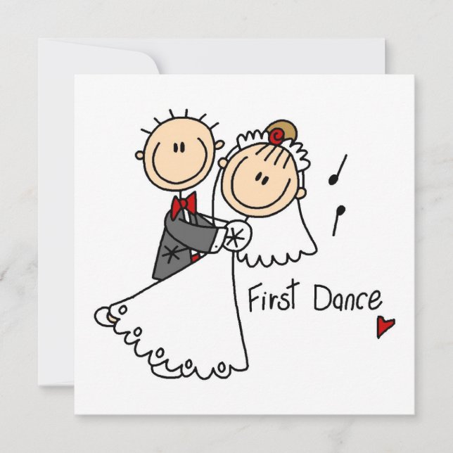 Bride en Groom First Dance T-shirts en geschenken (Voorkant)
