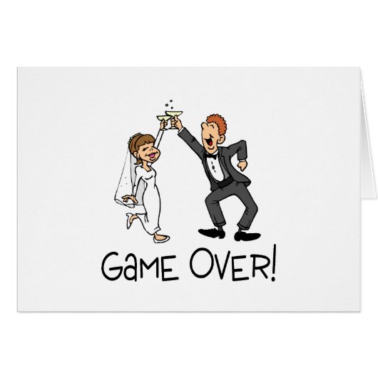 Bride en Groom Game Over (Voorkant Horizontaal)