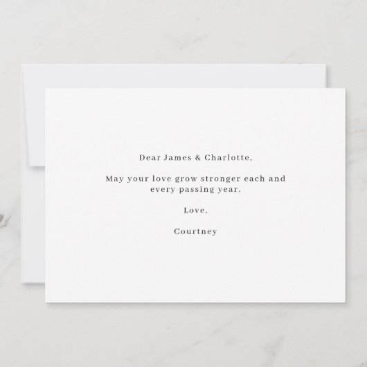 Bride en Groom Gefeliciteerd bruiloft (Achterkant)