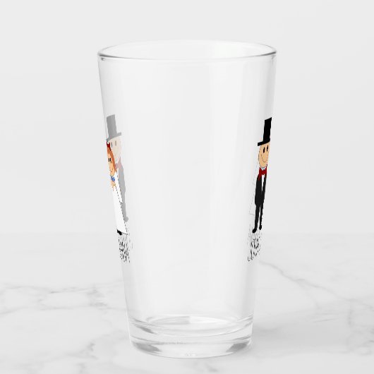 Bride en Groom Glas (Rechts)