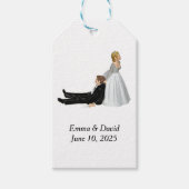 Bride en Groom Humor Cadeaulabel (Voorkant)