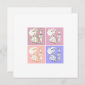 Bride en Groom Kaart (Voorkant / Achterkant)