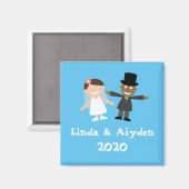 Bride en Groom Magneet (Voorkant / Achterkant)