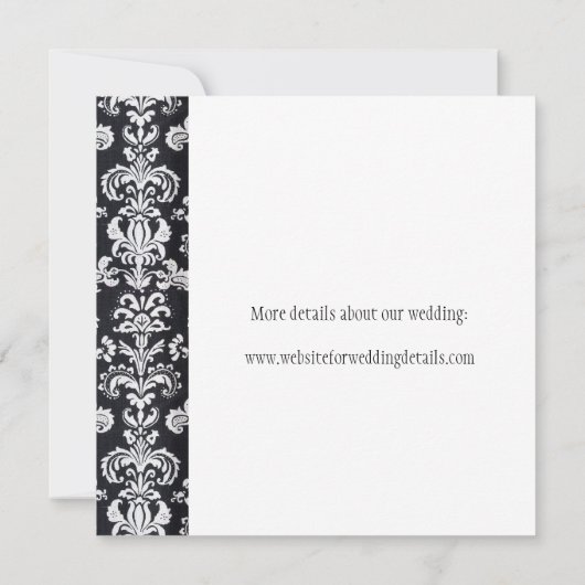 Bride en Groom ouders, huwelijksuitnodiging Kaart (Achterkant)