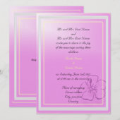 Bride en groom ouders nodigden uit kaart (Voorkant / Achterkant)