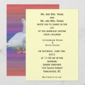 Bride en groom ouders, uitnodiging, bruiloft kaart (Voorkant / Achterkant)