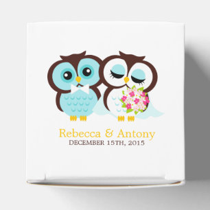 Bride en Groom Owls Wedding Bedankdoosjes