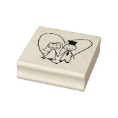 Bride en Groom Rubber Stamp Rubberstempel (Stempel)