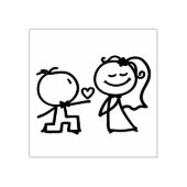 Bride en Groom Rubberstempel (Afrduk)