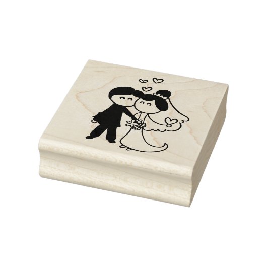 Bride en Groom Rubberstempel (Stempel)