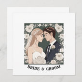 BRIDE EN GROOM SAVE THE DATE (Voorkant / Achterkant)