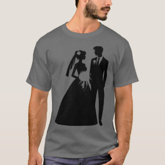 Bride en Groom Silhouette T-shirt