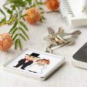 BRIDE EN GROOM SLEUTELHANGER (Zijkant)