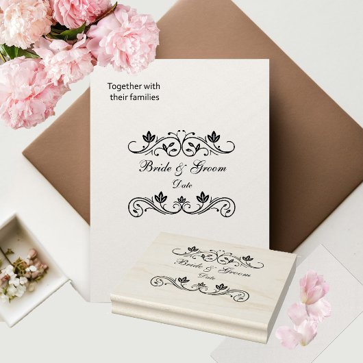 Bride en Groom Stamp Rubberstempel