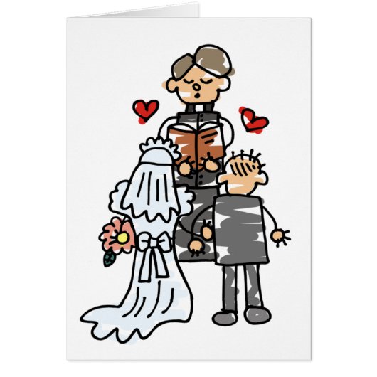 Bride en Groom tijdens de ceremonie (Voorkant)