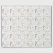 Bride en Groom Wedding Day Cadeaupapier (Vlak)